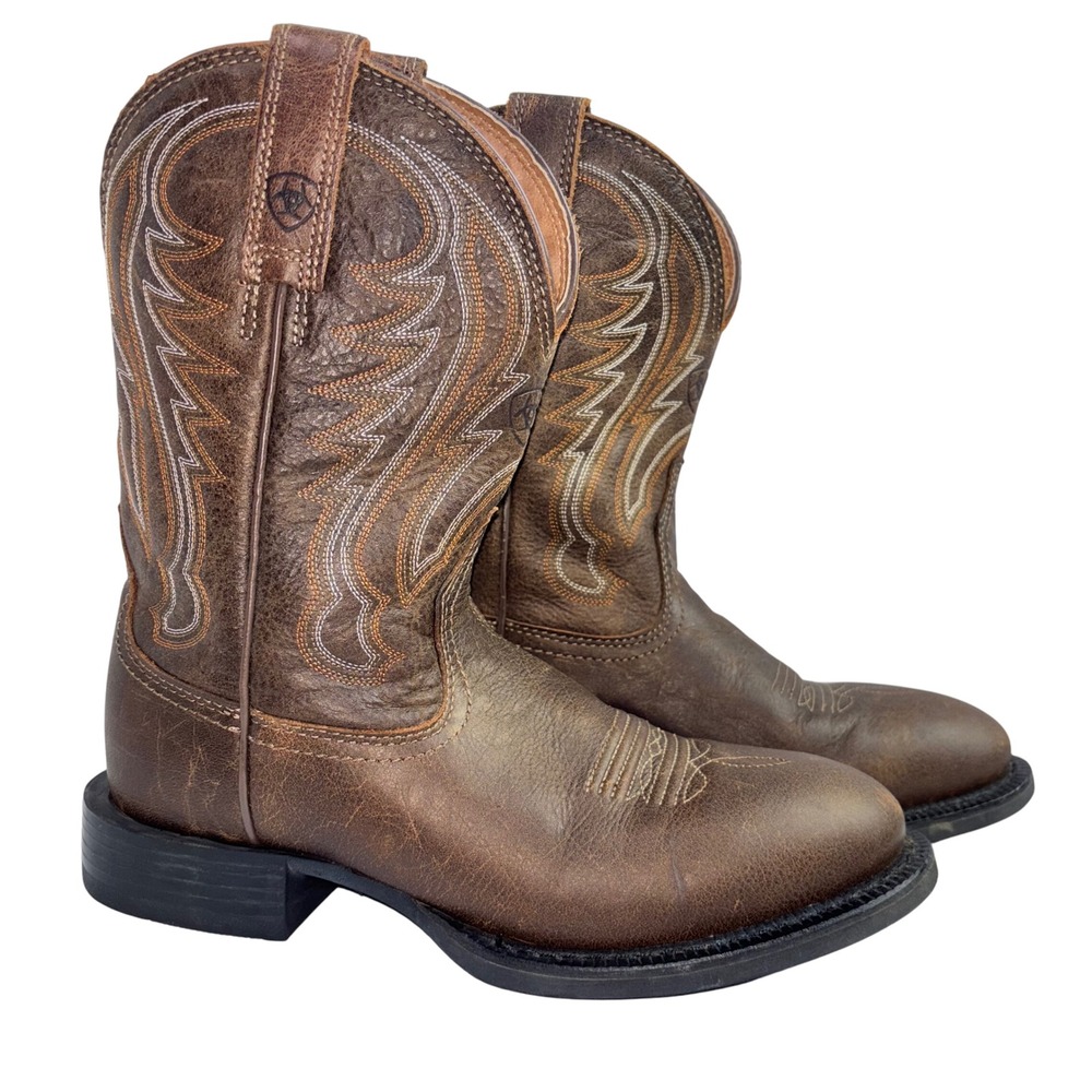 Ariat Cowboy Boots Men's US 7 D Style 10012787‎ Brown Leather Western